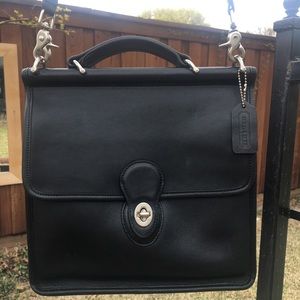 SOLD! Coach Willis cross body bag Black style 9927